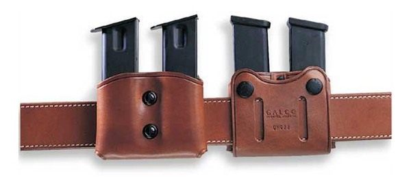 Galco International DMC26 Mag Carrier Double Tan Leather Belt Loop 45 ACP 1 view 2