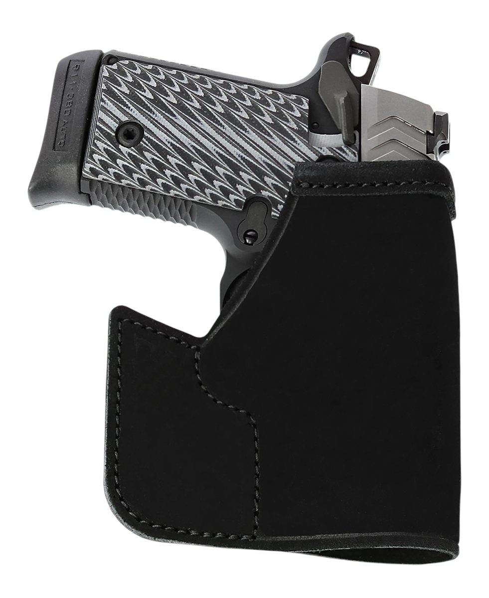 Galco International PRO600B Pocket Protector Black Horsehide Fits Glock 42