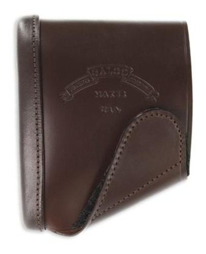 Galco International Leather Slip On Recoil Pad Dark Havana Brown Ambi Small