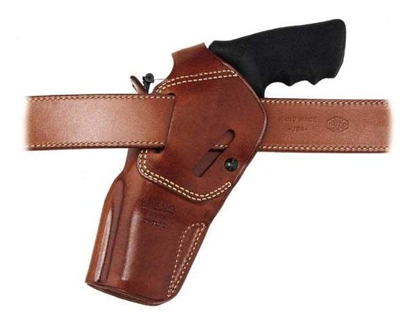 Galco International DAO106 OWB Tan Leather Belt Slide Fits S W L 6in Barrel view 3