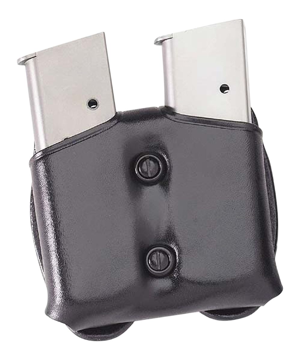 Galco International CDM22B Mag Carrier Double Black Leather Belt Loop 1.50