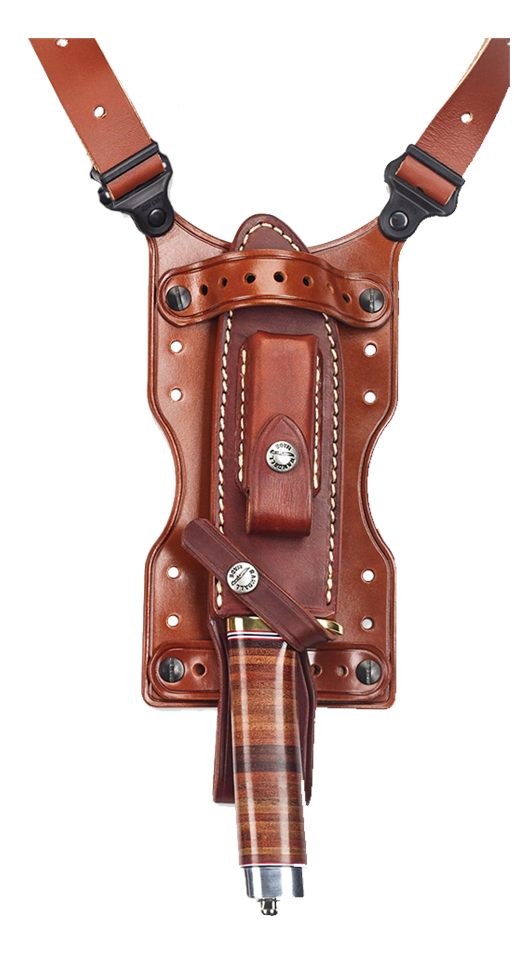 Galco SHU Shuka Knife Holder Over The Shoulder Tan Leather