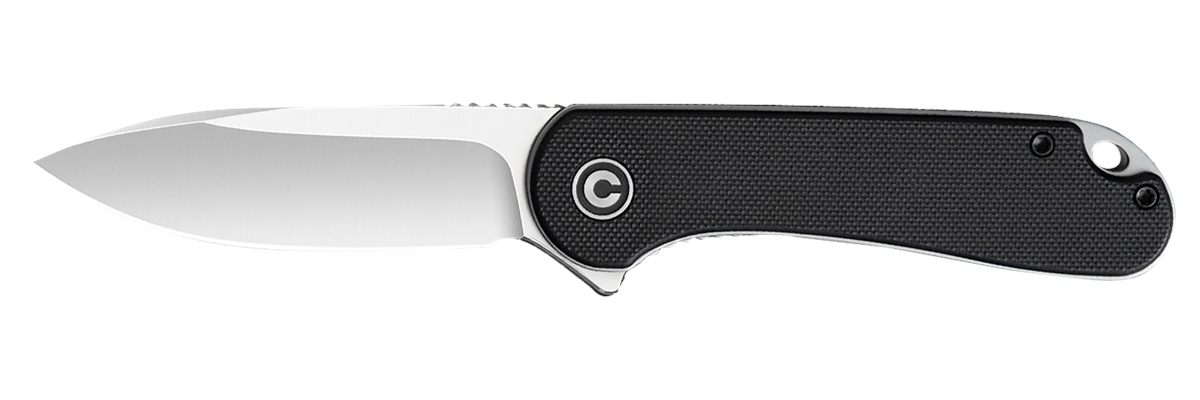 Civivi Knives C907A Elementum 2.96in Folding Plain Satin D2 Steel Blade, 4.