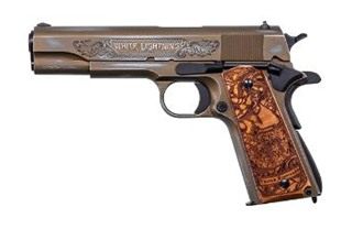 Auto Ordnance AO Bootlegger 1911 45acp 5 Wood Grips Bronze 7rd