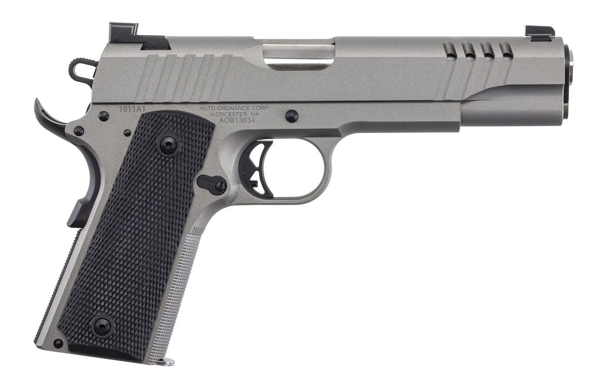 Kahr Arms Auto-Ordnance 1911TCAC6N 1911 A1 45 ACP 7+1 5in Savage Silver Cer
