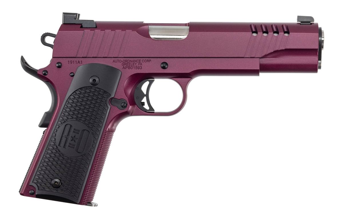 Auto Ordnance 1911TCAC9 1911 45 ACP 7+1 5in Stainless Steel Barrel, Serrate