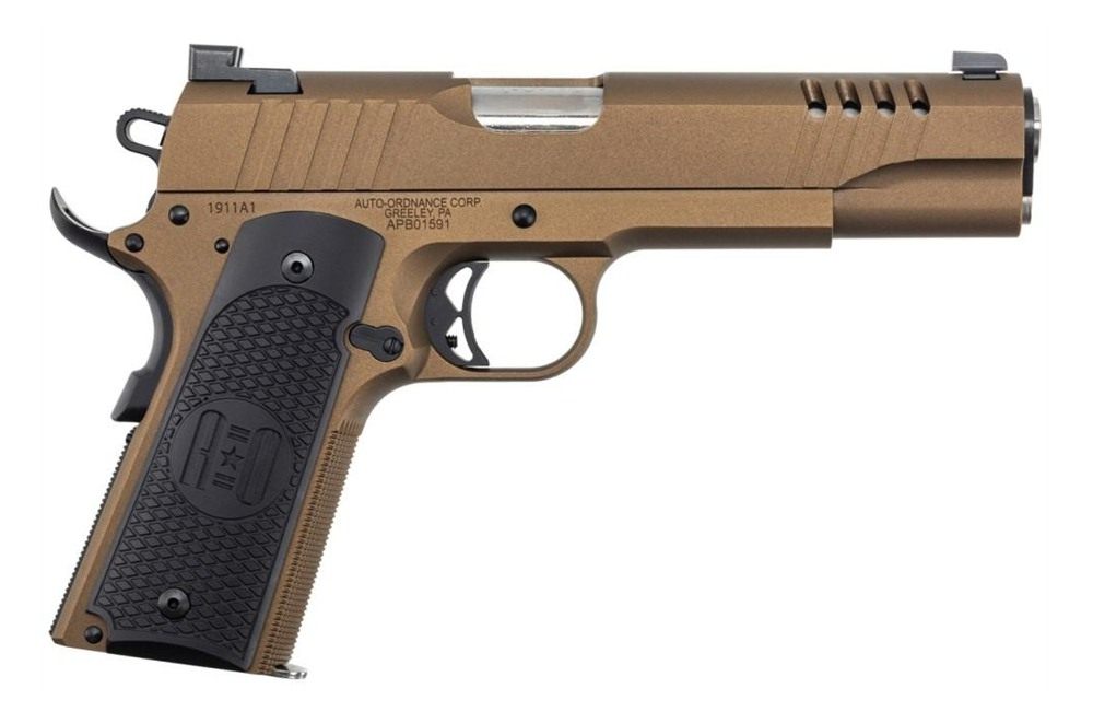 Auto Ordnance Thompson 1911TCAC10 1911 45 ACP 7+1 5in Stainless Steel Barre view 3