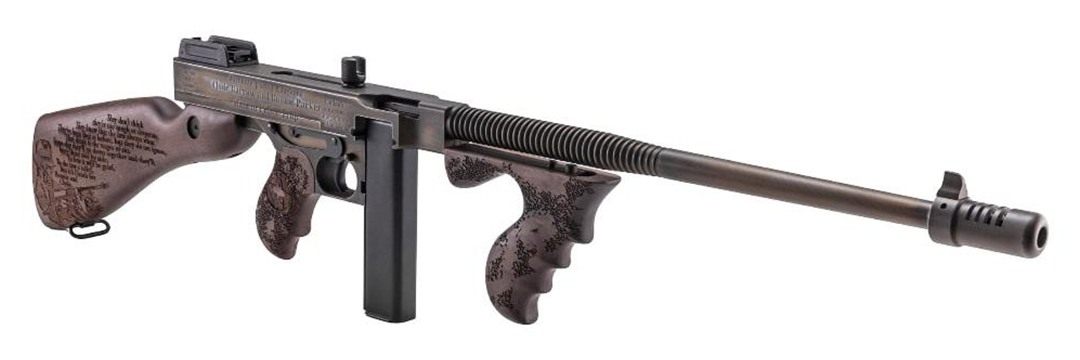 Thompson 1927A1 Bonnie Clyde Carbine .45 Auto 20rd Stick 50rd Drum Magazine view 2
