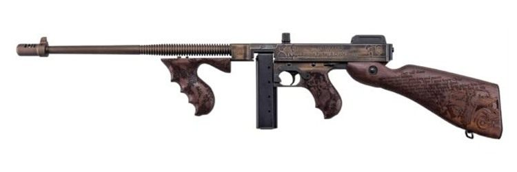 Thompson 1927A1 Bonnie Clyde Carbine .45 Auto 20rd Stick 50rd Drum Magazine view 4