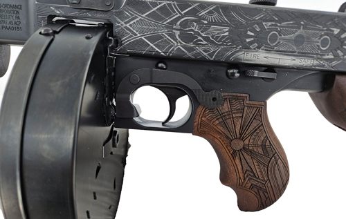 Thompson 1927A1 Roaring 20's Carbine .45 Auto 20rd Stick 50rd Drum Magazine view 8