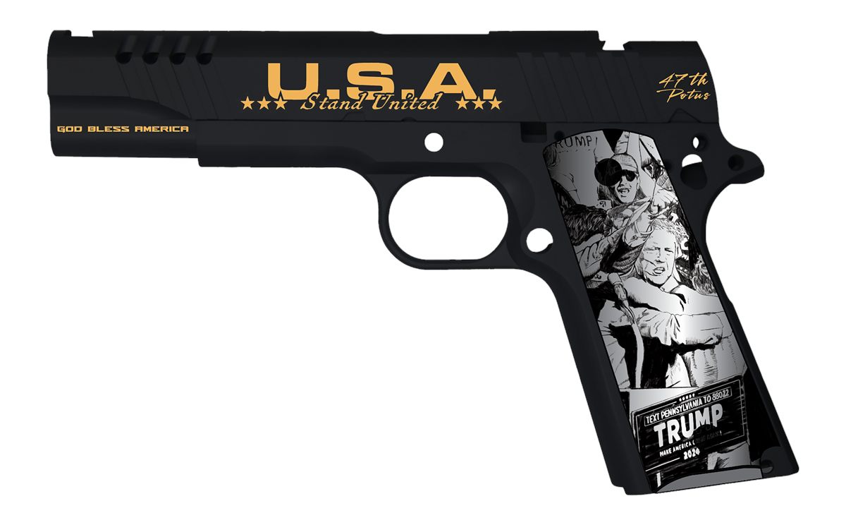 Auto Ordnance Trump Fight 1911 Handgun .45 ACP 7rd Magazine 5in Barrel