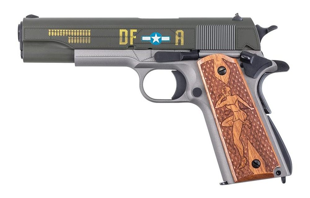 Auto Ordnance Thompson 1911BKOC19 1911 Memphis Belle Full Size 45 ACP 7+1 5 view 2