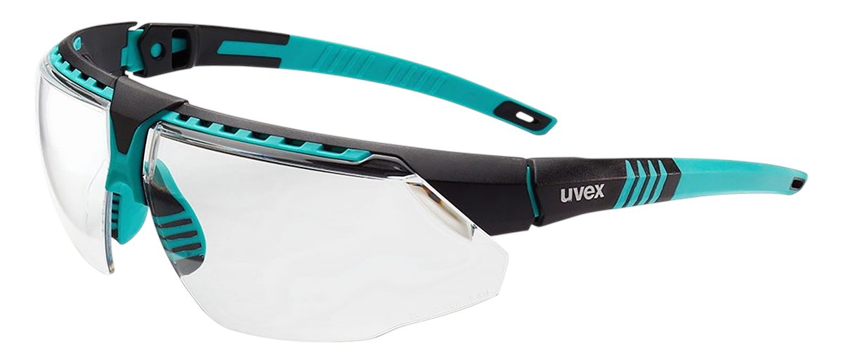 Howard Leight S2880HS Uvex Avatar Clear Lens Hydro Shield/Anti-Fog Teal/Bla