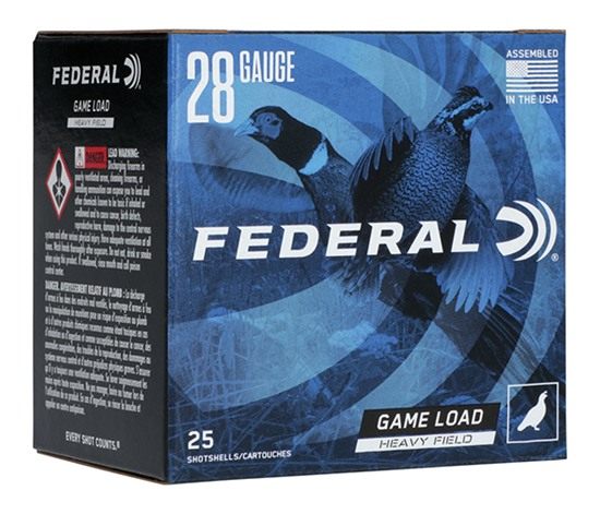 Federal Game-Shok Upland Hi Brass Load Shotshells 28 2-3/4in 1 oz 1220 fps view 2