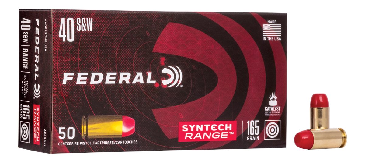Federal AE40SJ1 American Eagle Syntech Range 40S W 165gr Total Jacket Flat