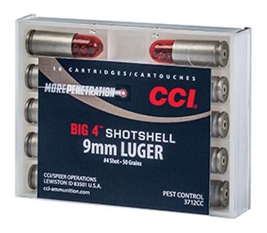 CCI Ammunition Big 4 Handgun Shotshell 9mm Luger 4 1000 fps 10/ct view 3