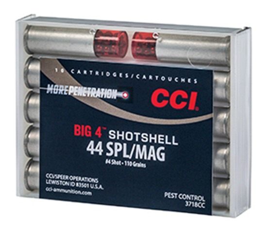 Cci 3718CC Big 4 Shotshell 44 Rem Mag/44S W Spl 110gr 4 10 Per Box/20 Case view 3