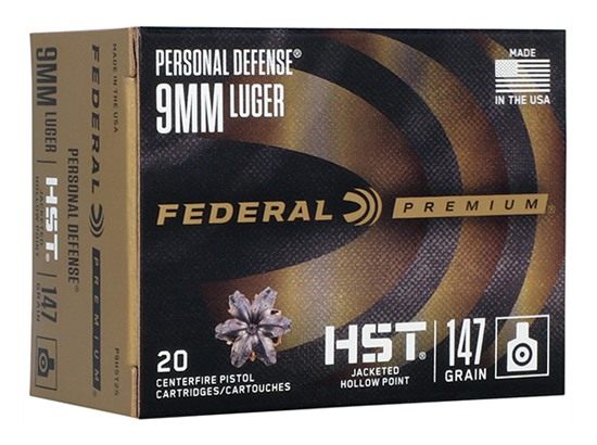 Federal P9HST2S Premium Personal Defense 9mmLuger 147gr HST Jacketed Hollow view 2