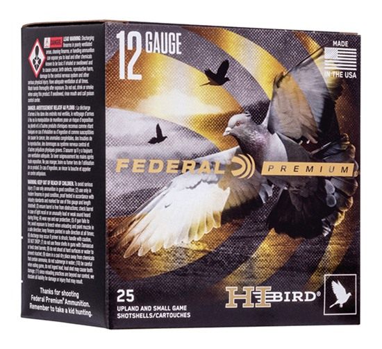 Federal HVF128 Premium Hi-Bird 12 Gauge 2.75in 1 1/8oz 8 Shot 25 Per Box/10 view 2