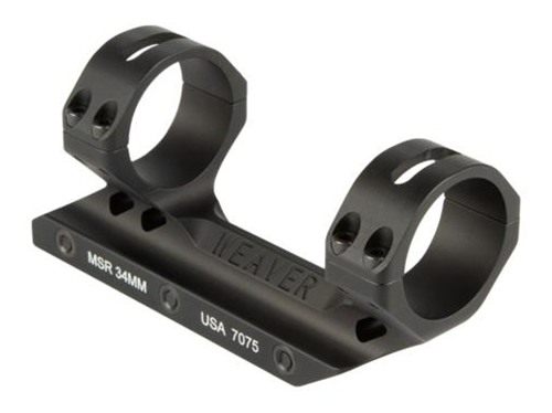 Weaver 34mm Fixed MSR Mount Forward Cantilever - Matte Hardcoat (Boxed) view 2