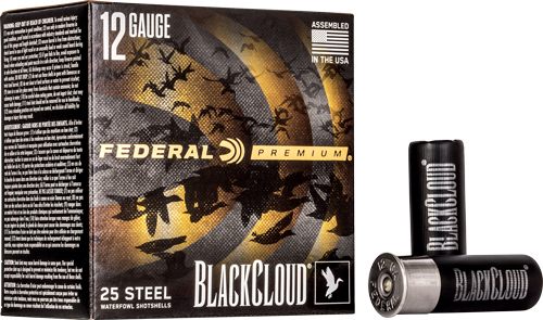 Federal PWBX1473 Black Cloud FS 12 Gauge 2.75in 1 1/8oz 3 Shot 25 Per Box/1 view 2