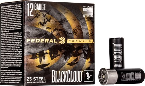 Federal Ammo Black Cloud FS Steel Shotshells 12g. 2-3/4 1/8oz 1500 fps 4 25 view 2