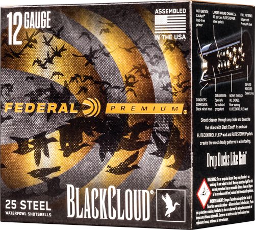 Federal Cartridge PWBX1422 Black Cloud FS 12 Gauge 3in 1 1/4oz 2 Shot 25 Pe view 2