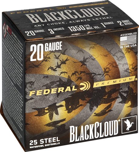 Federal PWBX2092 Black Cloud FS 20 Gauge 3in 1oz 2 Shot 25 Per Box/10 Case view 2