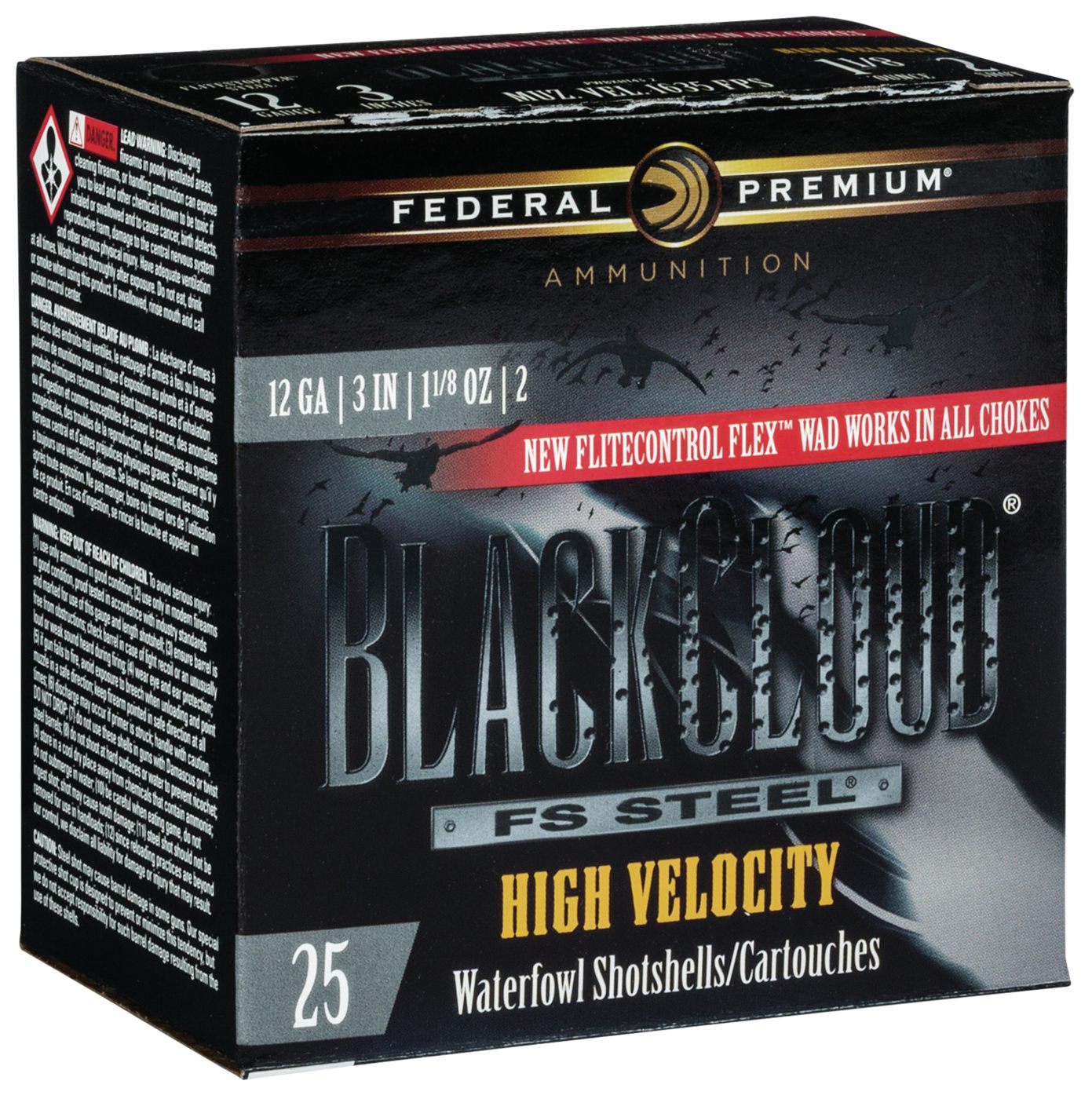 Federal Ammo PWBXH1432 Black Cloud FS High Velocity 12 Gauge 3in 1 1/8oz 2