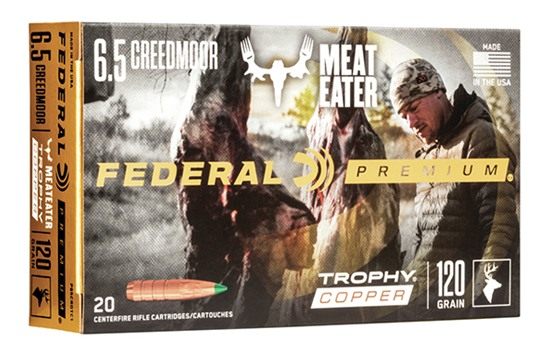 Federal Cartridge P65CRDTC1 Premium 6.5 Creedmoor 120gr Trophy Copper 20 Pe view 2