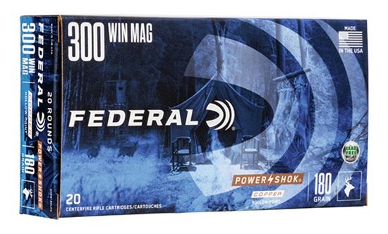Federal A300W180LFA Power-Shok Copper 300 WinMag 180gr Hollow Point 20 Per view 2