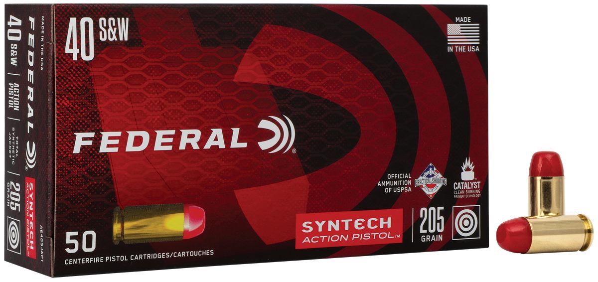 Federal AE40SJAP1 American Eagle Syntech Action Pistol 40S W 205gr Total Ja