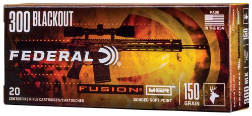 Federal F300BMSR2 Fusion MSR 300 Blackout 150gr Bonded Soft Point 20 Per Bo view 2