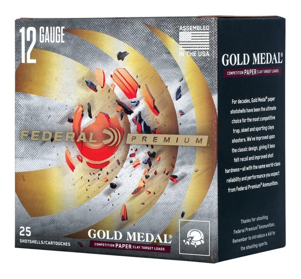 Federal GMT17175 Premium Gold Medal Paper 12 Gauge 2.75in 1 1/8oz 7.5 Shot view 2