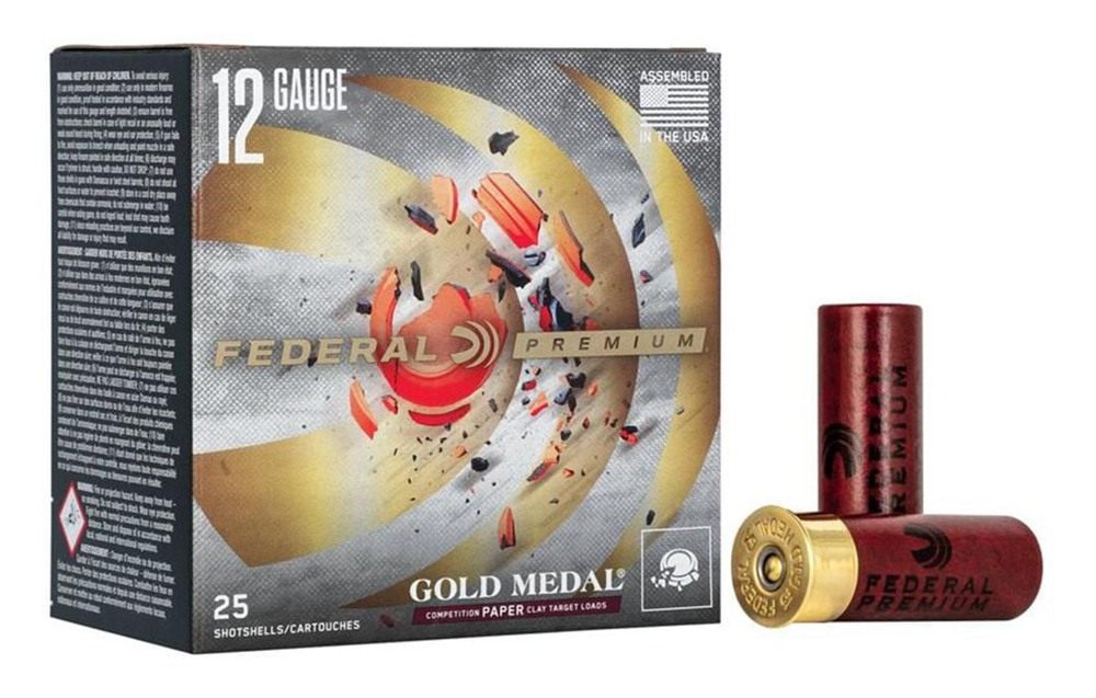 Federal Cartridge Premium Gold Medal 12GA 2-3/4 1OZ 8 25rd