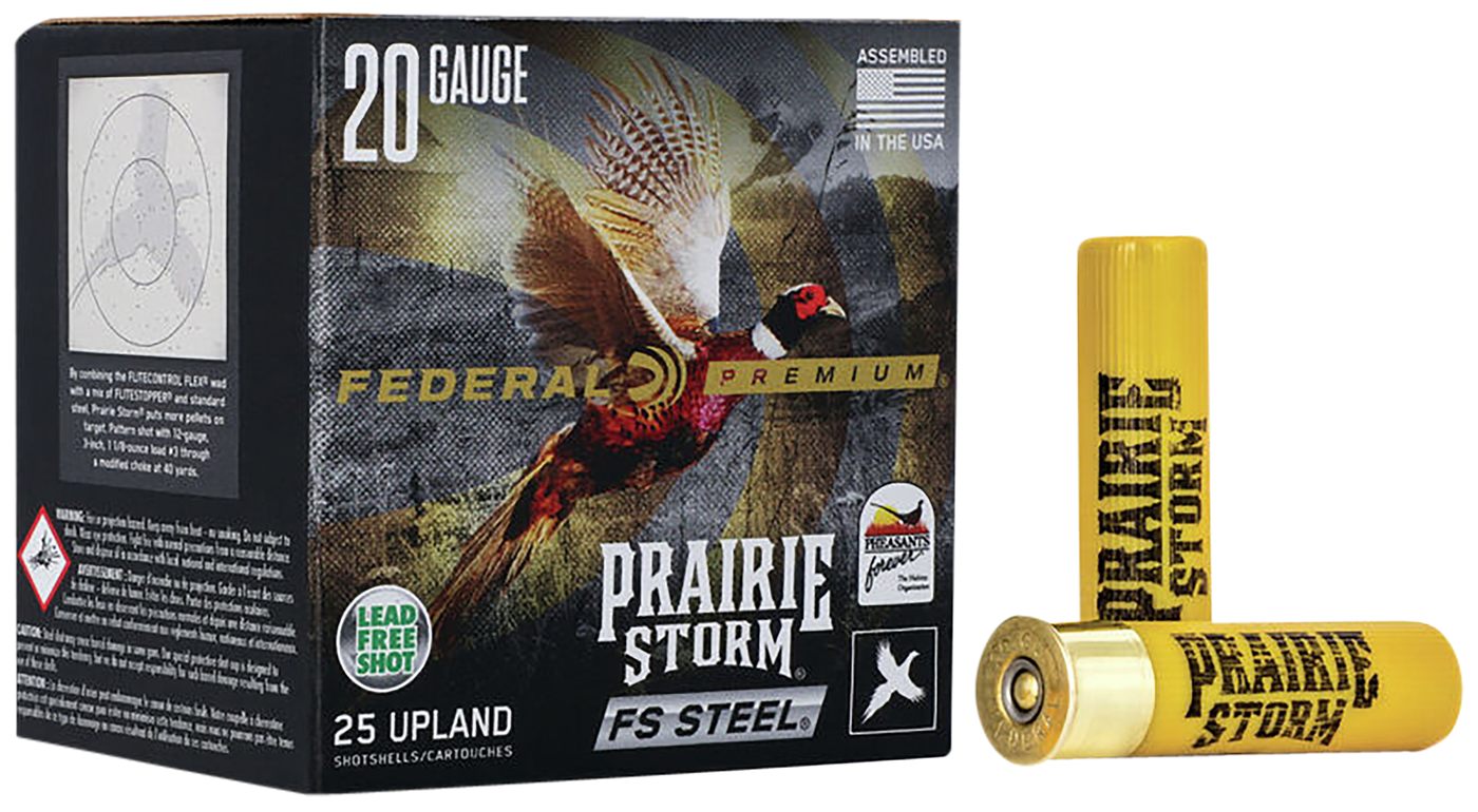 Federal PFSX207FS4 Premium Prairie Storm FS 20 Gauge 3in 7/8oz 4 Shot 25 Pe