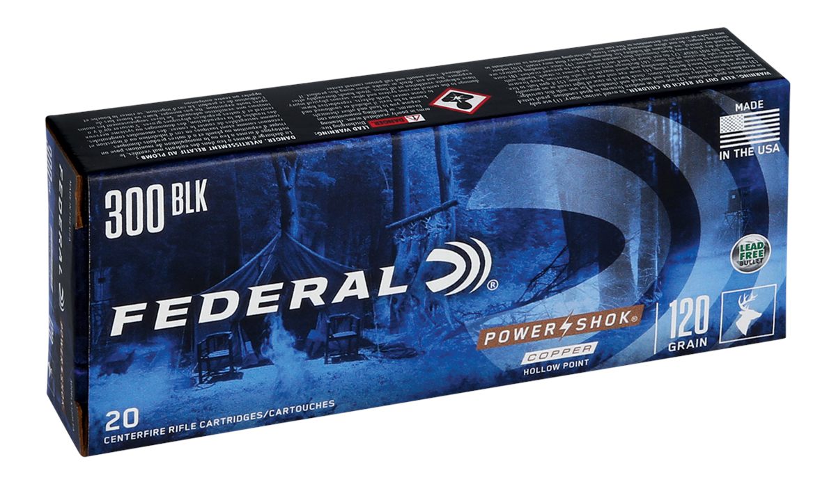 Federal 300BLK120LFA Power-Shok 300 Blackout 120gr Copper Hollow Point 20 P