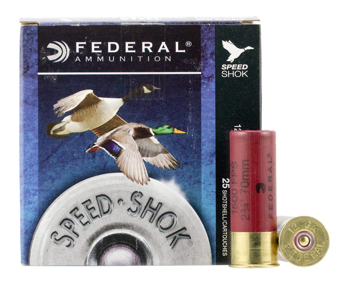 Federal Speed-Shok High Velocity Steel Shotshells 12ga 2-3/4in 1/8oz 1500 f