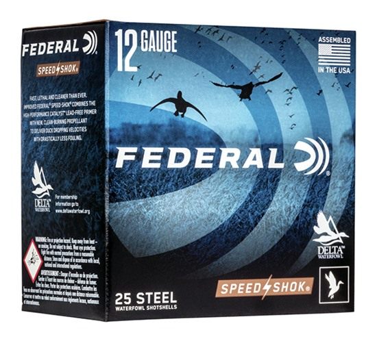 Federal Speed-Shok High Velocity Steel Shotshells 12ga 2-3/4in 1/8oz 1500 f view 2