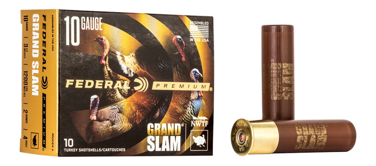 Federal PFCX101F4 Premium Grand Slam 10 Gauge 3.50in 2oz 4 Shot Per Box/25