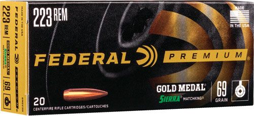 Federal Cartridge GM65CRD1 Premium Gold Medal 6.5 Creedmoor 140gr Sierra Ma view 3