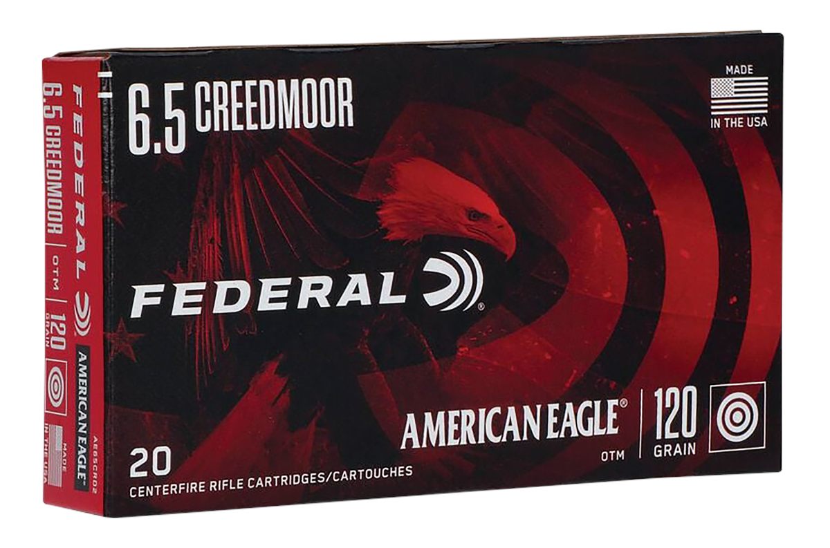Federal Cartridge AE65CRD2 American Eagle Rifle 6.5 Creedmoor 120gr Open Ti