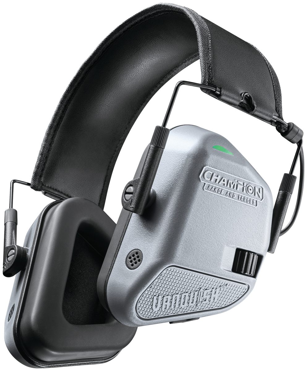 Champion Vanquish Electronic Hearing Protection Muffs (Grey)