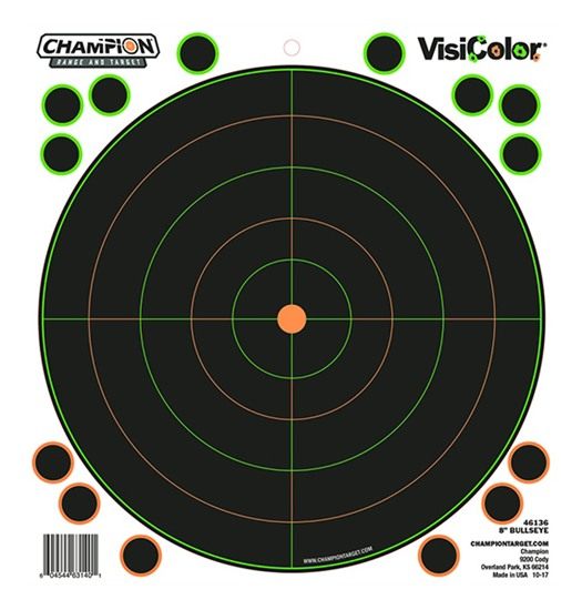 Champion Adhesive VisiColor Targets 8in Bulls-Eye 5/Pk view 2