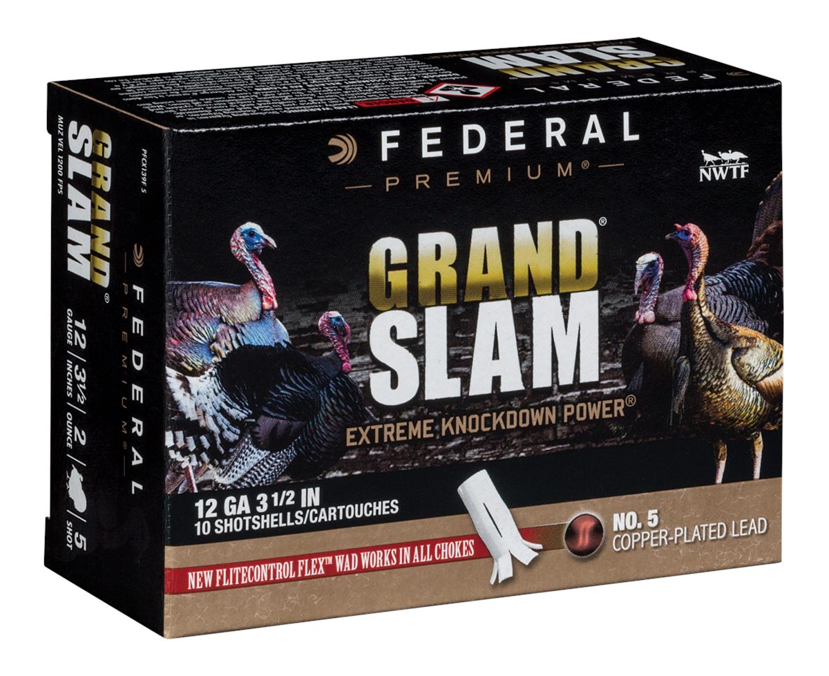 Federal Cartridge PFCX139F5 Premium Grand Slam 12 Gauge 3.50in 2oz 5 Shot 1