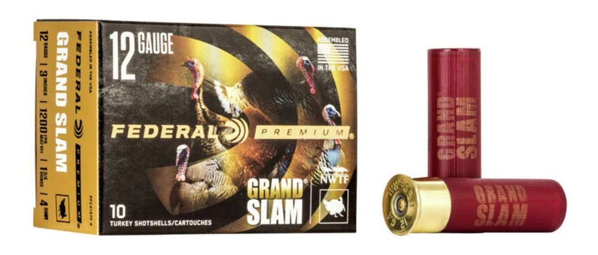 Federal PFCX157F4 Premium Grand Slam 12 Gauge 3in 1 3/4oz 4 Shot 10 Per Box