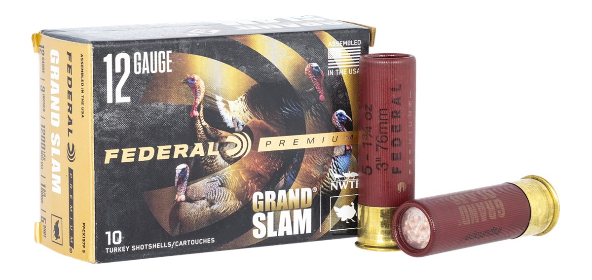 Federal PFCX157F5 Premium Grand Slam 12 Gauge 3in 1 3/4oz 5 Shot 10 Per Box
