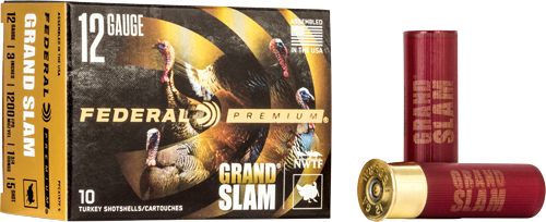 Federal PFCX157F5 Premium Grand Slam 12 Gauge 3in 1 3/4oz 5 Shot 10 Per Box view 4