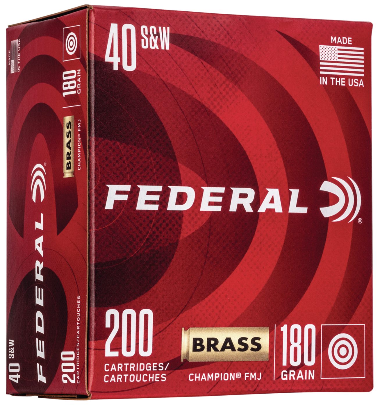 Federal WM52232 Champion Training 40S W 180gr Full Metal Jacket 200 Per Box