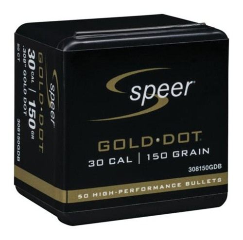 Speer Gold Dot Component Rifle Bullets .308 cal .308in 150 gr 50/Box view 2